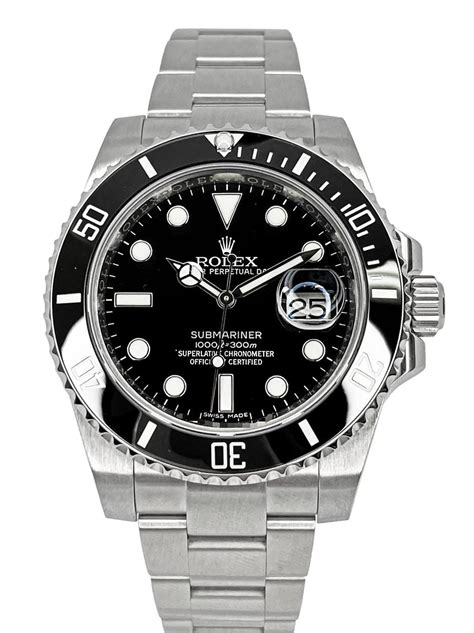 Rolex Submariner Date 116610LN black Random Number USED 